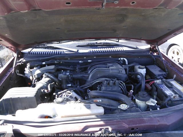 1FMEU6FE4AUA46467 - 2010 FORD EXPLORER LIMITED 勃艮第红 照片 10