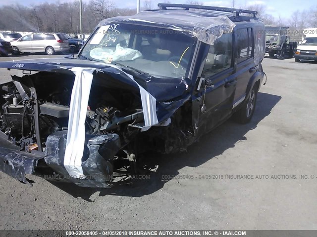 1J8HH48K16C269553 - 2006 JEEP COMMANDER BLACK photo 6