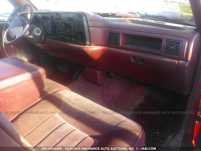 1B7HC16Y7RS514863 - 1994 DODGE RAM 1500 RED photo 5