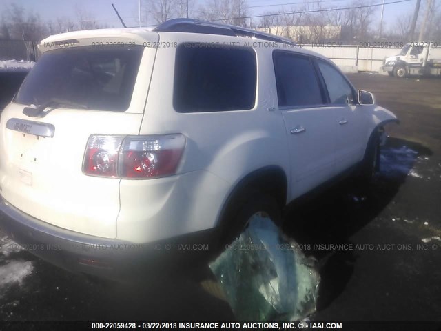 1GKER23D79J164279 - 2009 GMC ACADIA SLT-1 Білий фото 4