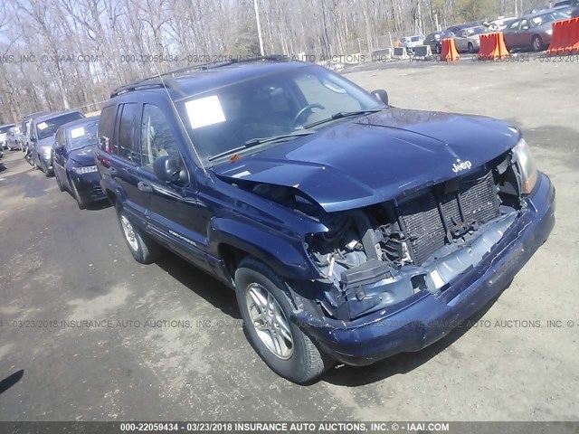 1J4GX48S84C137712 - 2004 JEEP GRAND CHEROKEE LAREDO/COLUMBIA/FREEDOM BLUE photo 1