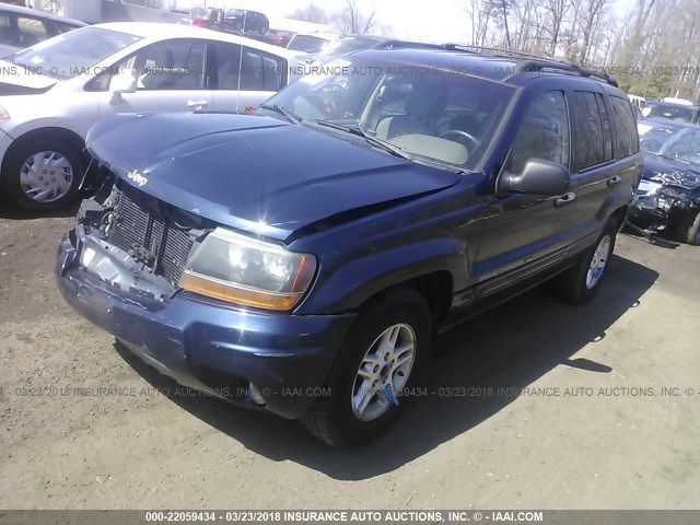 1J4GX48S84C137712 - 2004 JEEP GRAND CHEROKEE LAREDO/COLUMBIA/FREEDOM BLUE photo 2