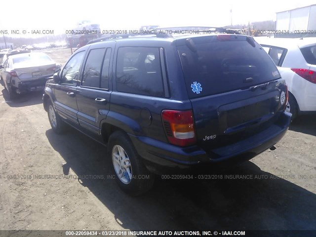 1J4GX48S84C137712 - 2004 JEEP GRAND CHEROKEE LAREDO/COLUMBIA/FREEDOM BLUE photo 3