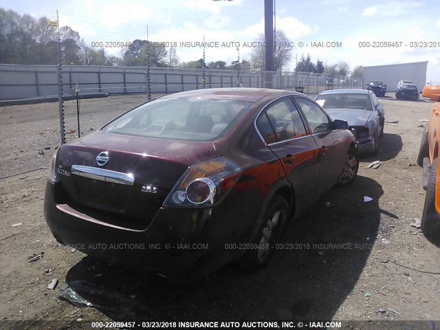 1N4AL2AP5AN431348 - 2010 NISSAN ALTIMA S MAROON photo 4