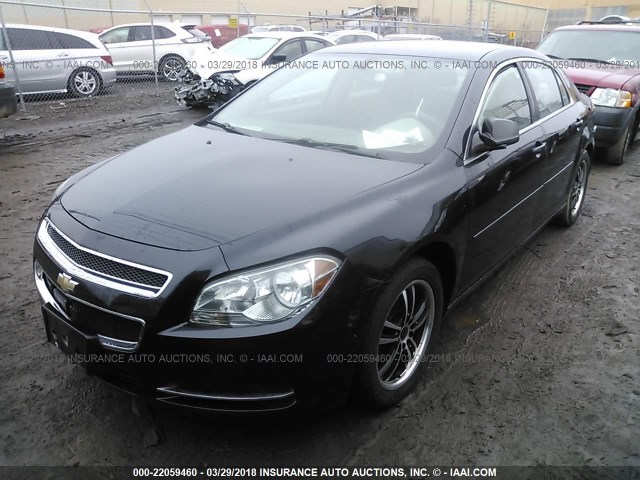 1G1ZG57BX9F137862 - 2009 CHEVROLET MALIBU LS BLACK photo 2