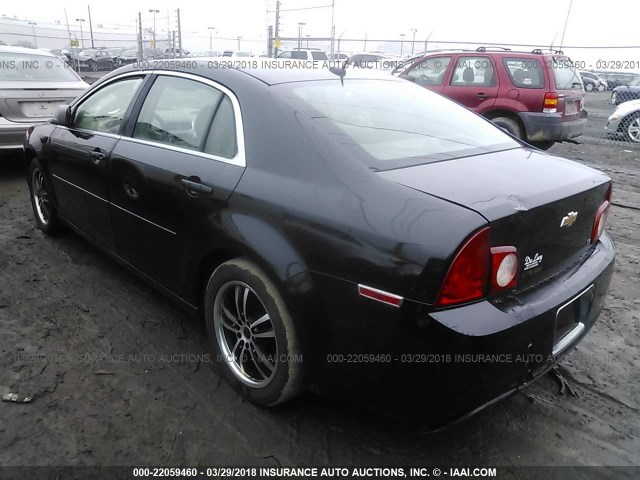 1G1ZG57BX9F137862 - 2009 CHEVROLET MALIBU LS BLACK photo 3