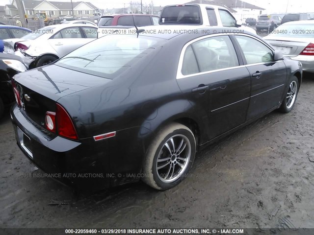 1G1ZG57BX9F137862 - 2009 CHEVROLET MALIBU LS BLACK photo 4