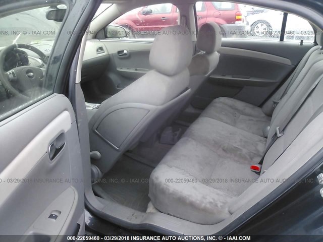 1G1ZG57BX9F137862 - 2009 CHEVROLET MALIBU LS BLACK photo 8