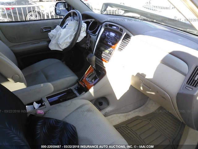 JTEDP21A050062033 - 2005 TOYOTA HIGHLANDER LIMITED GRAY photo 5