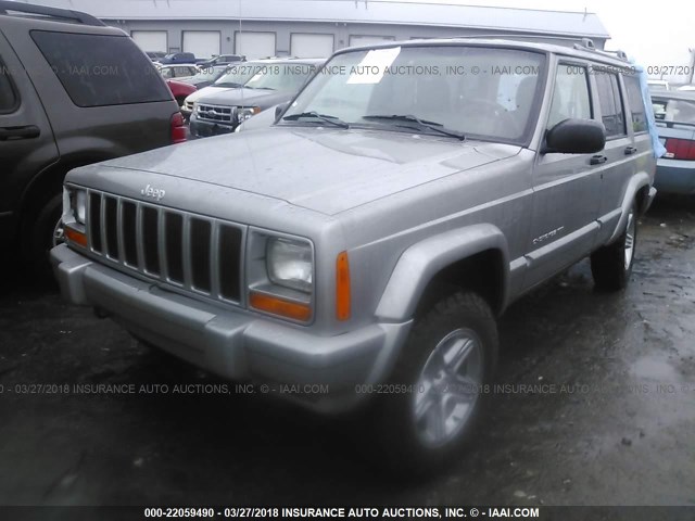 1J4FF58S01L534654 - 2001 JEEP CHEROKEE CLASSIC/LIMITED SILVER photo 2