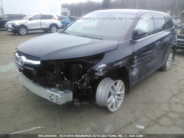 5TDBKRFH5GS258199 - 2016 TOYOTA HIGHLANDER LE/LE PLUS BLACK photo 6