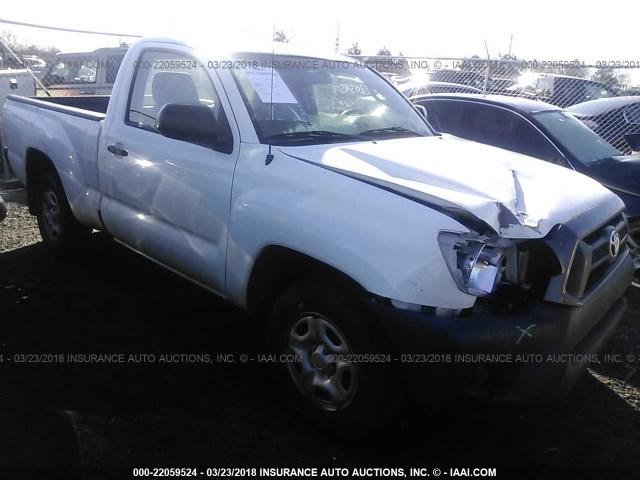 5TFNX4CN1CX011245 - 2012 TOYOTA TACOMA WHITE photo 1