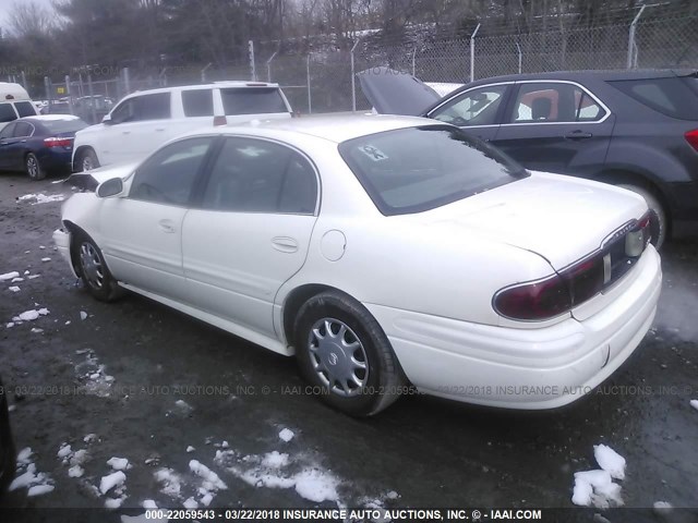 1G4HP52K144105716 - 2004 BUICK LESABRE CUSTOM WHITE photo 3