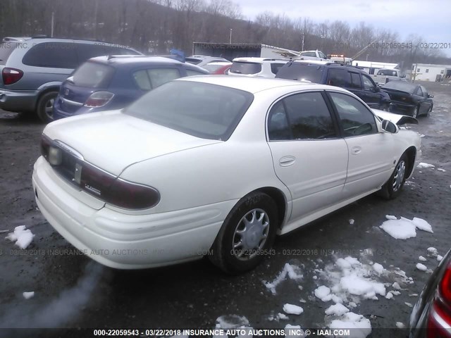 1G4HP52K144105716 - 2004 BUICK LESABRE CUSTOM WHITE photo 4