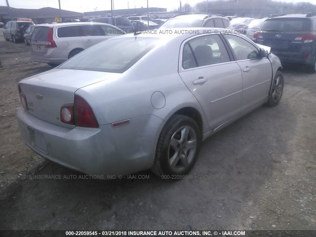 1G1ZH57B29F180833 - 2009 CHEVROLET MALIBU 1LT 银色 照片 4