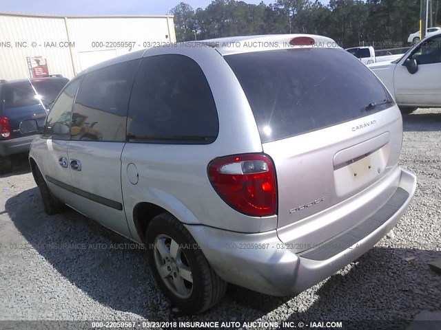 1D4GP45R16B591108 - 2006 DODGE CARAVAN SXT SILVER photo 3