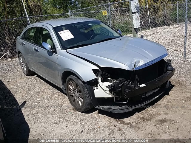 1C3CCBAB1CN101267 - 2012 CHRYSLER 200 LX SILVER photo 1