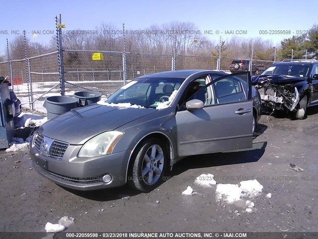 1N4BA41E96C812241 - 2006 NISSAN MAXIMA SE/SL SILVER photo 2