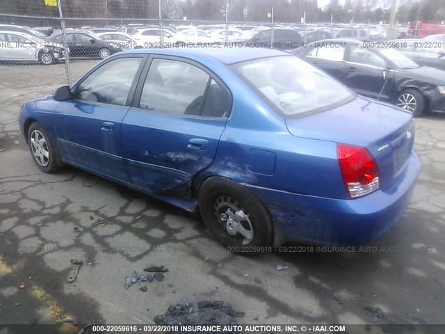 KMHDN46D46U271189 - 2006 HYUNDAI ELANTRA GLS/GT/LIMITED BLUE photo 3