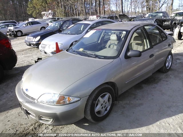 1G1JC524427113557 - 2002 CHEVROLET CAVALIER CNG GOLD photo 2