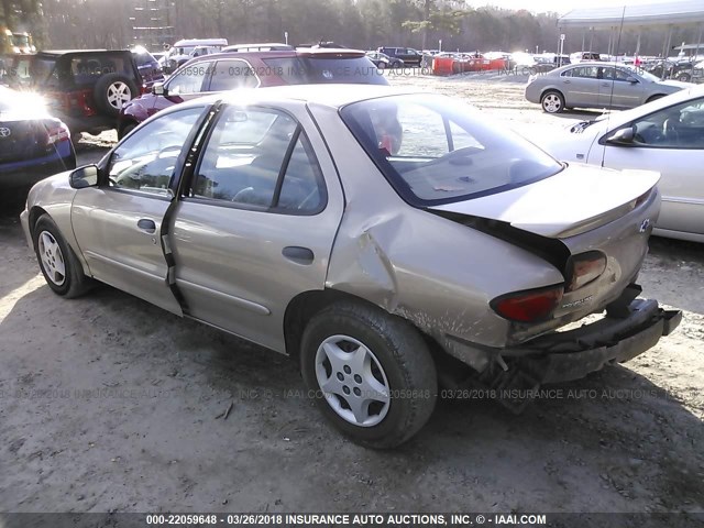 1G1JC524427113557 - 2002 CHEVROLET CAVALIER CNG 金色 照片 3
