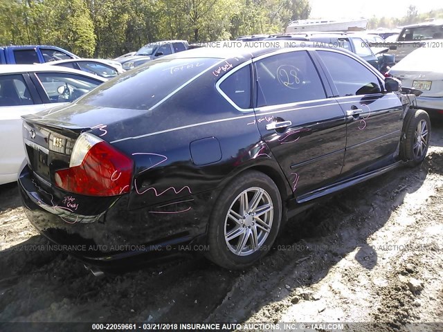 JNKAY01E76M104637 - 2006 INFINITI M35 SPORT BLACK photo 4