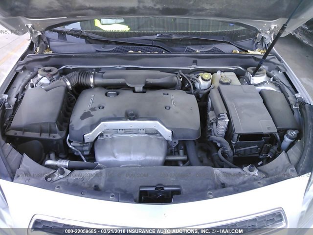 1G11A5SAXDF289839 - 2013 CHEVROLET MALIBU LS ვერცხლისფერი ფოტო 10