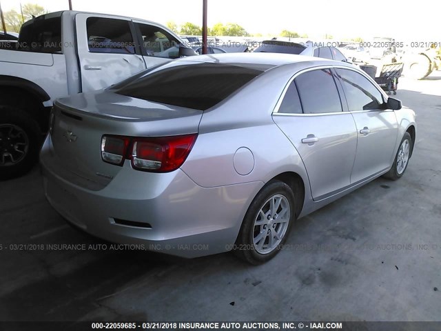 1G11A5SAXDF289839 - 2013 CHEVROLET MALIBU LS ვერცხლისფერი ფოტო 4