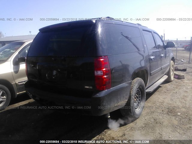 1GNFK16387J308489 - 2007 CHEVROLET SUBURBAN K1500 BLACK photo 4