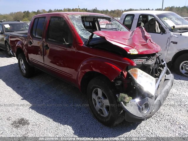 1N6AD07U76C446040 - 2006 NISSAN FRONTIER CREW CAB LE/SE/OFF ROAD RED photo 1