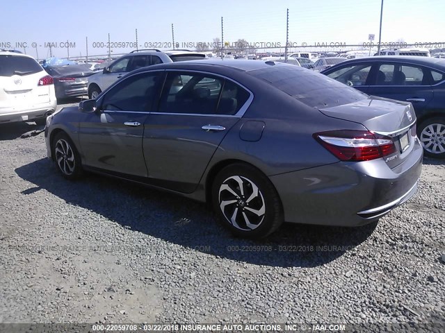 1HGCR2F03GA024742 - 2016 HONDA ACCORD EX GRAY photo 3