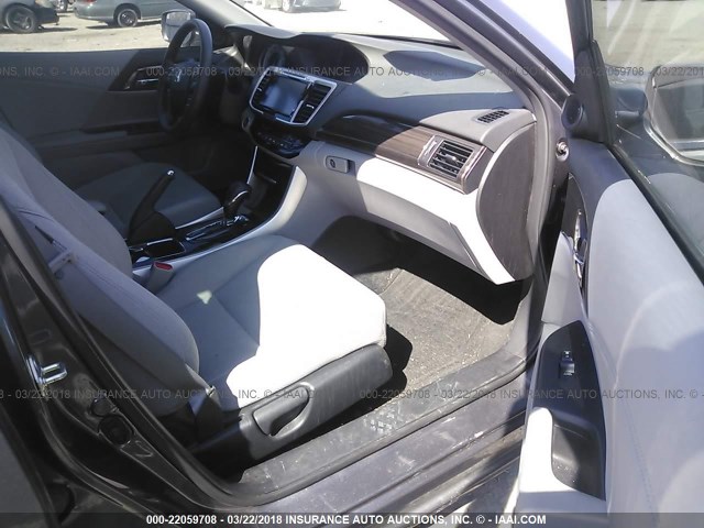 1HGCR2F03GA024742 - 2016 HONDA ACCORD EX GRAY photo 5