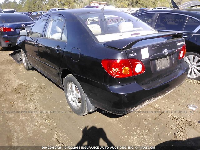 1NXBR32E84Z277174 - 2004 TOYOTA COROLLA CE/LE/S BLACK photo 3