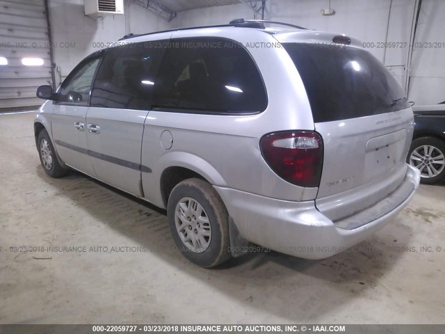 2B4GP443X2R743485 - 2002 DODGE GRAND CARAVAN SPORT SILVER photo 3