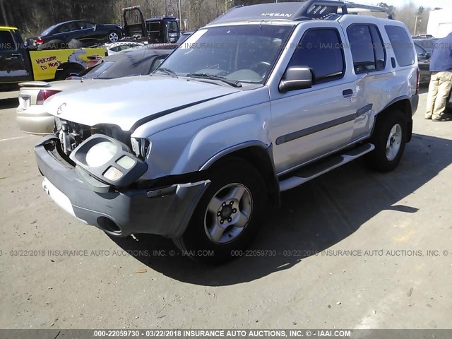 5N1ED28T33C693021 - 2003 NISSAN XTERRA XE/SE SILVER photo 2