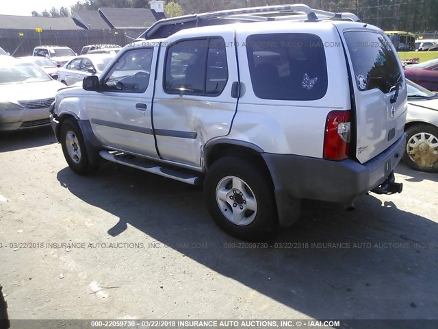 5N1ED28T33C693021 - 2003 NISSAN XTERRA XE/SE SILVER photo 3