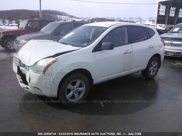 JN8AS5MVXAW131117 - 2010 NISSAN ROGUE S/SL/KROM WHITE photo 2