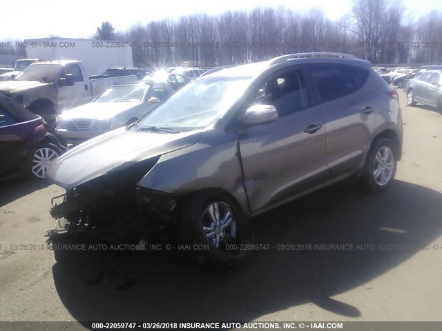 KM8JUCACXDU564882 - 2013 HYUNDAI TUCSON GLS/LIMITED ყავისფერი ფოტო 2