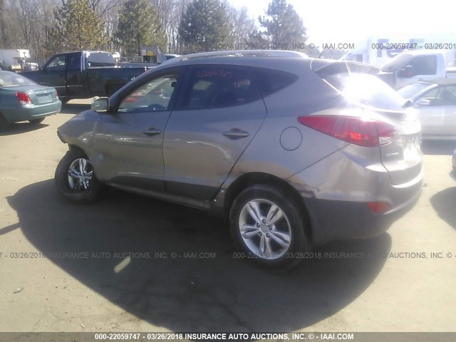 KM8JUCACXDU564882 - 2013 HYUNDAI TUCSON GLS/LIMITED BROWN photo 3