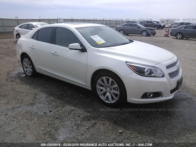 1G11H5SA9DF140768 - 2013 CHEVROLET MALIBU LTZ WHITE photo 1