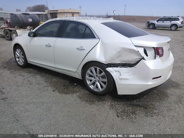 1G11H5SA9DF140768 - 2013 CHEVROLET MALIBU LTZ WHITE photo 3