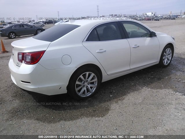 1G11H5SA9DF140768 - 2013 CHEVROLET MALIBU LTZ WHITE photo 4