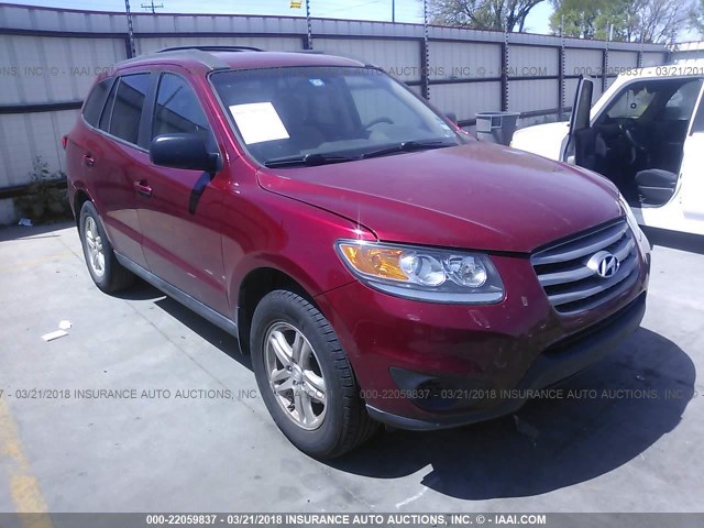 5XYZG3AB8CG160629 - 2012 HYUNDAI SANTA FE GLS RED photo 1