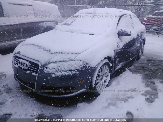 WAUAF78E48A137151 - 2008 AUDI A4 2.0T GRAY photo 2