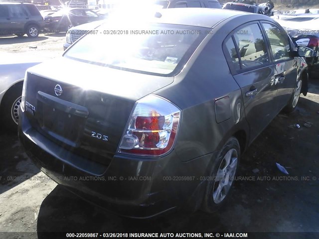 3N1AB61E27L635569 - 2007 NISSAN SENTRA 2.0/2.0S/2.0SL BLACK photo 4