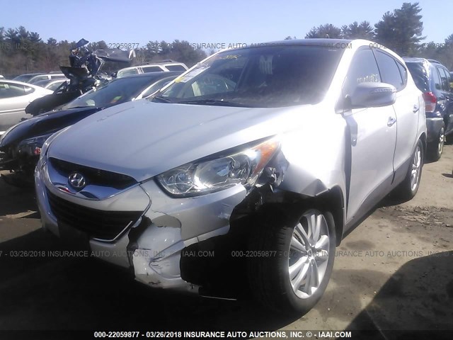 KM8JU3AC0AU080067 - 2010 HYUNDAI TUCSON GLS/LIMITED ვერცხლისფერი ფოტო 6