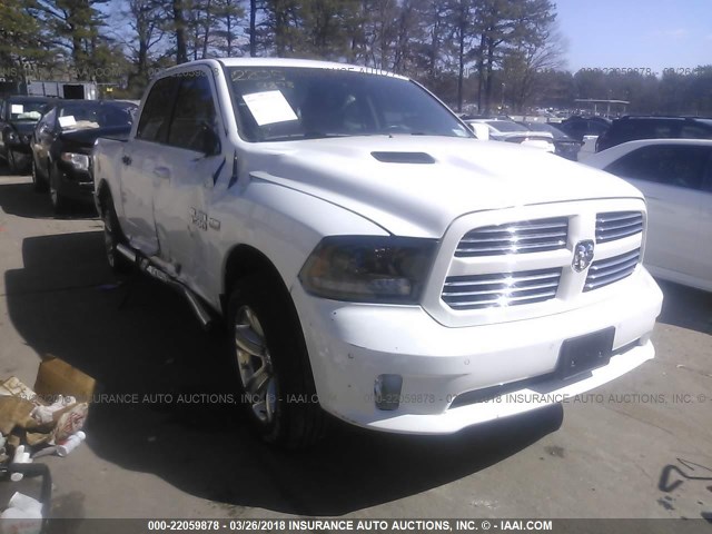 1C6RR7MT1FS653662 - 2015 RAM 1500 SPORT WHITE photo 1