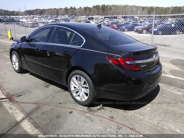 2G4GV5EK8E9290679 - 2014 BUICK REGAL BLACK photo 3