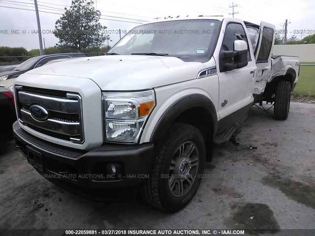 1FT7W2BT0GEB84952 - 2016 FORD F250 SUPER DUTY WHITE photo 2