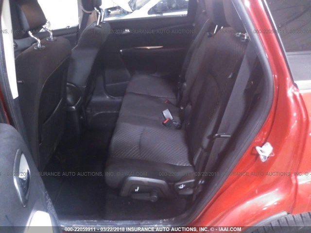 3C4PDDBG0FT633176 - 2015 DODGE JOURNEY SXT RED photo 8